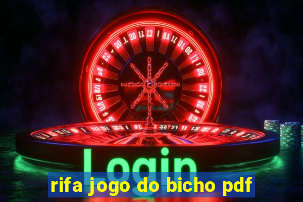 rifa jogo do bicho pdf